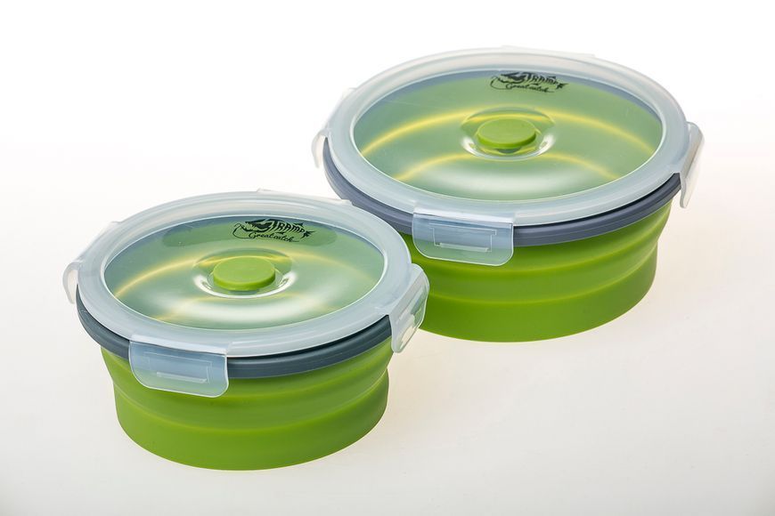 Контейнер складной с крышкой-защелкой Tramp 550ml олива TRC-088 фото